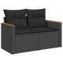 Set sofás jardín y cojines 5 pzas ratán sintético acacia negro de , Conjuntos de jardín - Ref: Foro24-3327485, Precio: 470,63...
