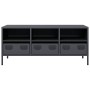 Mueble de TV acero laminado en frío antracita 101,5x39x43,5 cm de , Muebles TV - Ref: Foro24-851324, Precio: 94,07 €, Descuen...
