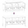 Mueble de TV acero laminado en frío antracita 101,5x39x43,5 cm de , Muebles TV - Ref: Foro24-851324, Precio: 94,07 €, Descuen...
