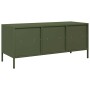 Mueble TV acero laminado en frío verde oliva 101,5x39x43,5 cm de , Muebles TV - Ref: Foro24-851326, Precio: 94,07 €, Descuent...
