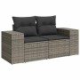 Set sofás jardín y cojines 9 pzas ratán sintético acacia gris de , Conjuntos de jardín - Ref: Foro24-3327413, Precio: 608,03 ...