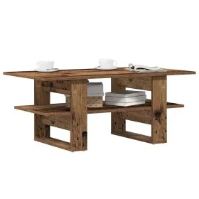 Mesa de centro madera ingeniería madera envejecida 102x55x42 cm by , Coffee table - Ref: Foro24-855850, Price: 51,24 €, Disco...