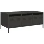Mesa de centro acero laminado en frío negro 101,5x50x43,5 cm de , Mesas de centro - Ref: Foro24-851268, Precio: 104,91 €, Des...