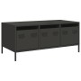 Mesa de centro acero laminado en frío negro 101,5x50x43,5 cm de , Mesas de centro - Ref: Foro24-851268, Precio: 106,61 €, Des...
