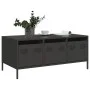 Mesa de centro acero laminado en frío negro 101,5x50x43,5 cm de , Mesas de centro - Ref: Foro24-851268, Precio: 104,91 €, Des...