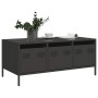 Mesa de centro acero laminado en frío negro 101,5x50x43,5 cm de , Mesas de centro - Ref: Foro24-851268, Precio: 106,61 €, Des...
