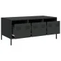 Mesa de centro acero laminado en frío negro 101,5x50x43,5 cm de , Mesas de centro - Ref: Foro24-851268, Precio: 104,91 €, Des...