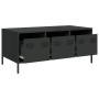 Mesa de centro acero laminado en frío negro 101,5x50x43,5 cm de , Mesas de centro - Ref: Foro24-851268, Precio: 106,61 €, Des...