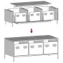 Mesa de centro acero laminado en frío negro 101,5x50x43,5 cm de , Mesas de centro - Ref: Foro24-851268, Precio: 104,91 €, Des...