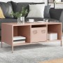 Mesa de centro acero laminado en frío rosa 101,5x50x43,5 cm de , Mesas de centro - Ref: Foro24-851275, Precio: 92,95 €, Descu...
