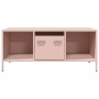 Mesa de centro acero laminado en frío rosa 101,5x50x43,5 cm de , Mesas de centro - Ref: Foro24-851275, Precio: 92,95 €, Descu...