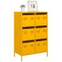 Aparador acero amarillo mostaza 68x39x101,5 cm de , Aparadores - Ref: Foro24-851223, Precio: 128,01 €, Descuento: %