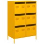 Aparador acero amarillo mostaza 68x39x101,5 cm de , Aparadores - Ref: Foro24-851223, Precio: 128,01 €, Descuento: %