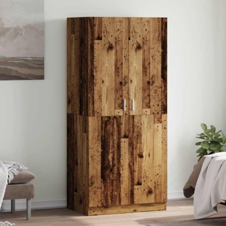 Armario de madera de ingeniería madera envejecida 90x52x200 cm de , Armarios roperos - Ref: Foro24-855884, Precio: 233,32 €, ...
