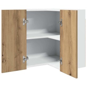 Armario colgante de esquina madera roble artisan 57x57x60 cm de , Armarios de cocina - Ref: Foro24-856123, Precio: 87,40 €, D...