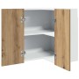Armario colgante de esquina madera roble artisan 57x57x60 cm de , Armarios de cocina - Ref: Foro24-856123, Precio: 87,40 €, D...
