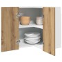 Armario colgante de esquina madera roble artisan 57x57x60 cm de , Armarios de cocina - Ref: Foro24-856123, Precio: 87,40 €, D...