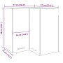 Armario colgante de esquina madera roble artisan 57x57x60 cm de , Armarios de cocina - Ref: Foro24-856123, Precio: 87,40 €, D...