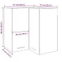 Armario colgante de esquina madera roble artisan 57x57x60 cm de , Armarios de cocina - Ref: Foro24-856123, Precio: 84,34 €, D...
