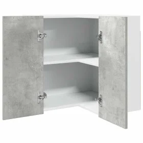 Armario colgante esquina contrachapada gris hormigón 57x57x60cm de , Armarios de cocina - Ref: Foro24-856121, Precio: 84,34 €...