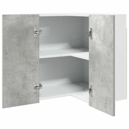 Armario colgante esquina contrachapada gris hormigón 57x57x60cm de , Armarios de cocina - Ref: Foro24-856121, Precio: 84,34 €...