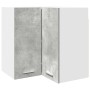Armario colgante esquina contrachapada gris hormigón 57x57x60cm de , Armarios de cocina - Ref: Foro24-856121, Precio: 84,34 €...