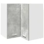 Armario colgante esquina contrachapada gris hormigón 57x57x60cm de , Armarios de cocina - Ref: Foro24-856121, Precio: 84,34 €...