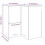 Armario colgante esquina contrachapada gris hormigón 57x57x60cm de , Armarios de cocina - Ref: Foro24-856121, Precio: 84,34 €...