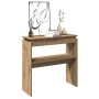 Mesa consola madera de ingeniería roble artesanal 80x30x80 cm de , Mesas auxiliares - Ref: Foro24-856625, Precio: 49,21 €, De...