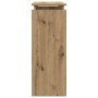 Mesa consola madera de ingeniería roble artesanal 80x30x80 cm de , Mesas auxiliares - Ref: Foro24-856625, Precio: 49,21 €, De...