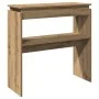 Mesa consola madera de ingeniería roble artesanal 80x30x80 cm de , Mesas auxiliares - Ref: Foro24-856625, Precio: 48,36 €, De...