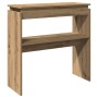 Mesa consola madera de ingeniería roble artesanal 80x30x80 cm de , Mesas auxiliares - Ref: Foro24-856625, Precio: 49,21 €, De...