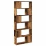 Estantería/divisor de espacios madera envejecida 80x24x186 cm de , Librerías y estanterías - Ref: Foro24-856736, Precio: 100,...