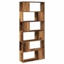 Estantería/divisor de espacios madera envejecida 80x24x186 cm de , Librerías y estanterías - Ref: Foro24-856736, Precio: 102,...