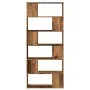 Estantería/divisor de espacios madera envejecida 80x24x186 cm de , Librerías y estanterías - Ref: Foro24-856736, Precio: 100,...