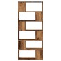 Estantería/divisor de espacios madera envejecida 80x24x186 cm de , Librerías y estanterías - Ref: Foro24-856736, Precio: 102,...