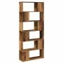 Estantería/divisor de espacios madera envejecida 80x24x186 cm de , Librerías y estanterías - Ref: Foro24-856736, Precio: 100,...