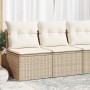 Set sofás jardín y cojines 4 pzas ratán sintético acacia beige de , Conjuntos de jardín - Ref: Foro24-3325234, Precio: 111,79...