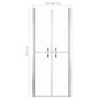 Puerta de ducha transparente ESG 101x190 cm de vidaXL, Puertas de ducha - Ref: Foro24-148784, Precio: 195,15 €, Descuento: %