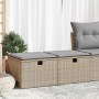 Set sofás jardín y cojines 2 pzas ratán sintético acacia beige de , Conjuntos de jardín - Ref: Foro24-3328672, Precio: 110,57...