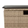 Set sofás jardín y cojines 2 pzas ratán sintético acacia beige de , Conjuntos de jardín - Ref: Foro24-3328672, Precio: 110,57...