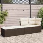 Set sofás jardín y cojines 2 pzas ratán sintético acacia marrón de , Conjuntos de jardín - Ref: Foro24-3328666, Precio: 91,74...