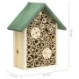 Casas de insectos 2 uds 23x14x29 cm madera maciza de abeto de vidaXL, Refugios para mariposas - Ref: Foro24-314813, Precio: 3...