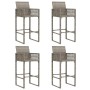 Set bar jardín sin cojines 5 pzas ratán sintético acacia gris de , Conjuntos de jardín - Ref: Foro24-3328890, Precio: 521,16 ...