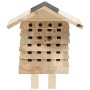 Hotel para abejas de madera maciza de abeto 22x20x20 cm de vidaXL, Jaulas y habitáculos para animales pequeños - Ref: Foro24-...