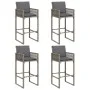 Set bar jardín cno cojines 5 pzas ratán sintético acacia gris de , Conjuntos de jardín - Ref: Foro24-3328903, Precio: 655,90 ...