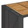Set bar jardín sin cojines 7 pzas ratán sintético acacia negro de , Conjuntos de jardín - Ref: Foro24-3328892, Precio: 737,35...