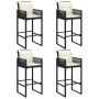 Set bar jardín con cojines 5 pzas ratán sintético acacia negro de , Conjuntos de jardín - Ref: Foro24-3328901, Precio: 589,16...
