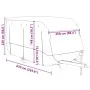 Funda para caravana tela no tejida gris 670x250x220 cm de , Cubiertas para almacenamiento de automóviles - Ref: Foro24-401586...