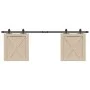 Schiebeschranktür Bausatz Kohlenstoffstahl 152,5 cm von , DIY-Zubehör - Ref: Foro24-4009674, Preis: 30,60 €, Rabatt: %